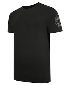 Bigdude T-Shirt mit Ärmelprint Schwarz Tall Fit